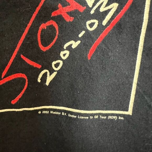 Vintage The Rolling Stones Black and Red Scarf - Picture 2 of 3